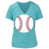 Women's Premium Deep V-Neck T-Shirt Thumbnail
