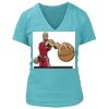 Women's Premium Deep V-Neck T-Shirt Thumbnail