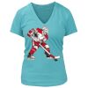Women's Premium Deep V-Neck T-Shirt Thumbnail