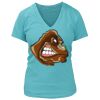 Women's Premium Deep V-Neck T-Shirt Thumbnail