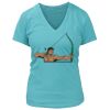 Women's Premium Deep V-Neck T-Shirt Thumbnail
