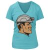 Women's Premium Deep V-Neck T-Shirt Thumbnail