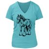 Women's Premium Deep V-Neck T-Shirt Thumbnail