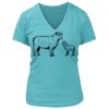 Women's Premium Deep V-Neck T-Shirt Thumbnail