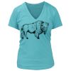 Women's Premium Deep V-Neck T-Shirt Thumbnail