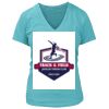 Women's Premium Deep V-Neck T-Shirt Thumbnail