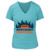 Women's Premium Deep V-Neck T-Shirt Thumbnail