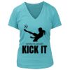 Women's Premium Deep V-Neck T-Shirt Thumbnail