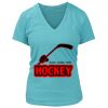 Women's Premium Deep V-Neck T-Shirt Thumbnail