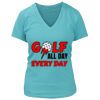 Women's Premium Deep V-Neck T-Shirt Thumbnail