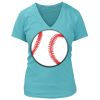 Women's Premium Deep V-Neck T-Shirt Thumbnail