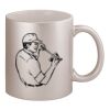 11oz Metallic Silver Mug Thumbnail