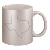 11oz Metallic Silver Mug Thumbnail