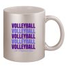 11oz Metallic Silver Mug Thumbnail