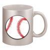 11oz Metallic Silver Mug Thumbnail