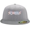 Flexfit 6210 Structured Flat Bill Fitted Hat Thumbnail