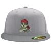 Flexfit 6210 Structured Flat Bill Fitted Hat Thumbnail