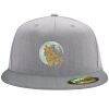 Flexfit 6210 Structured Flat Bill Fitted Hat Thumbnail