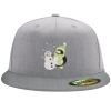 Flexfit 6210 Structured Flat Bill Fitted Hat Thumbnail