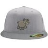 Flexfit 6210 Structured Flat Bill Fitted Hat Thumbnail