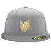 Flexfit 6210 Structured Flat Bill Fitted Hat Thumbnail