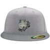 Flexfit 6210 Structured Flat Bill Fitted Hat Thumbnail