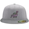 Flexfit 6210 Structured Flat Bill Fitted Hat Thumbnail