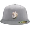 Flexfit 6210 Structured Flat Bill Fitted Hat Thumbnail