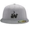 Flexfit 6210 Structured Flat Bill Fitted Hat Thumbnail