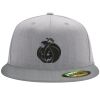 Flexfit 6210 Structured Flat Bill Fitted Hat Thumbnail