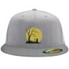Flexfit 6210 Structured Flat Bill Fitted Hat Thumbnail
