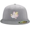 Flexfit 6210 Structured Flat Bill Fitted Hat Thumbnail